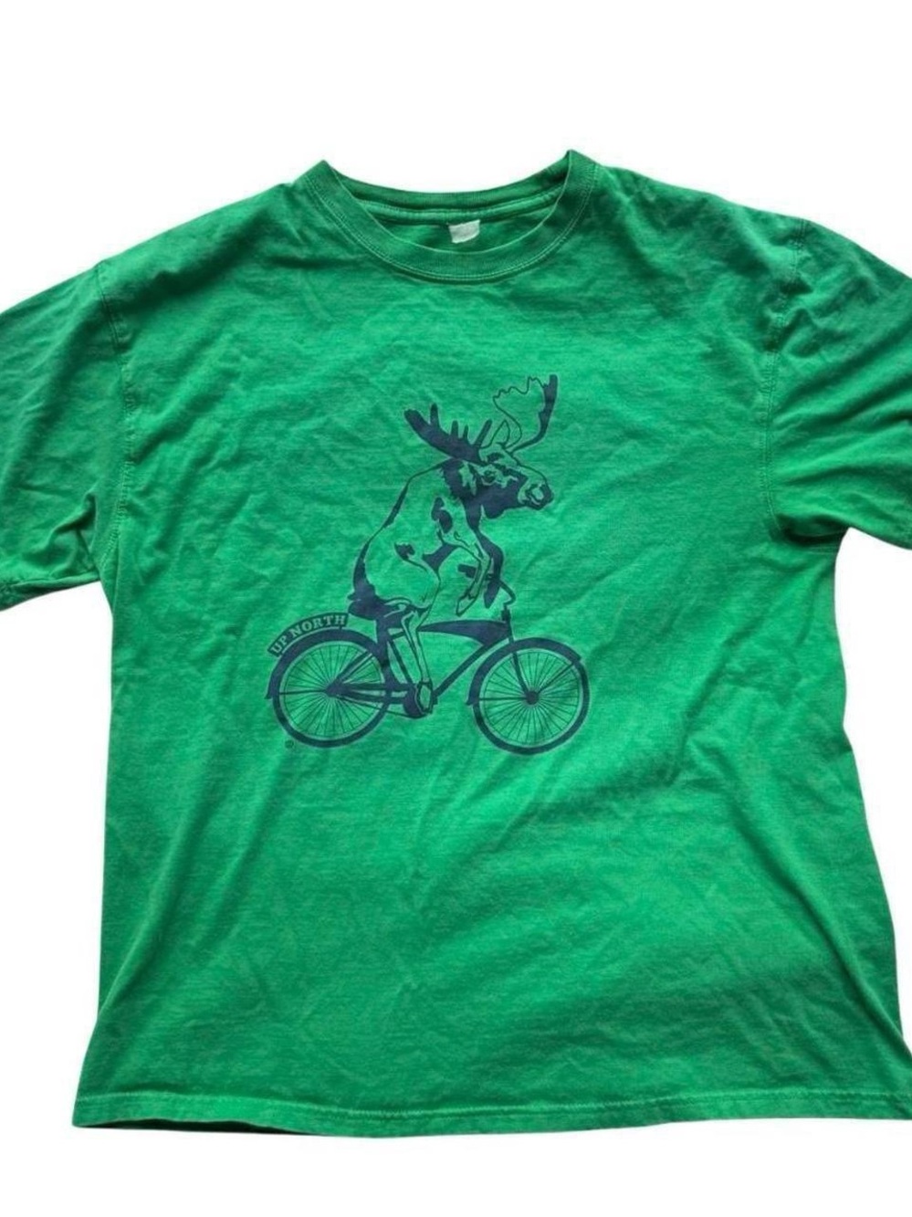 Green Moose Bicycle Graphic Tee - Men